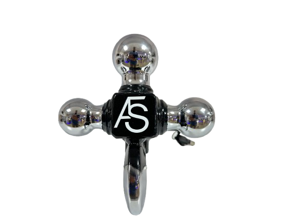 Heavy-Duty Triple Ball Hitch Mount with Integrated Tow Hook - Image 3