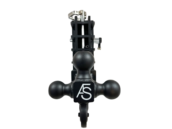 Heavy-Duty Adjustable Pintle Hook and Tri-Ball Combination Hitch - Image 2