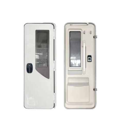 European Style RV Entry Door (Type B) - 181 x 60 CM - Glossy White
